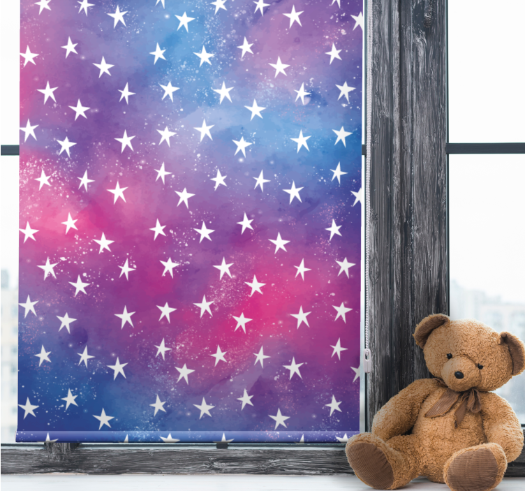 Store enrouleur pour chambre enfant motif de ciel étoilé - TenStickers