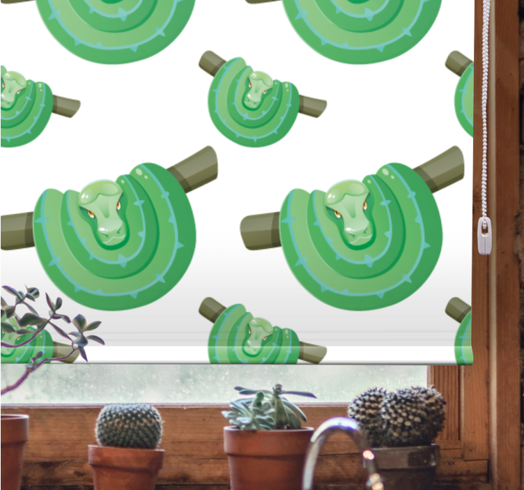 Store enrouleur animaux motif de serpents verts - TenStickers