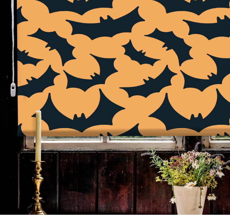 Store enrouleur animaux motif de silhouette de chauve-souris - TenStickers