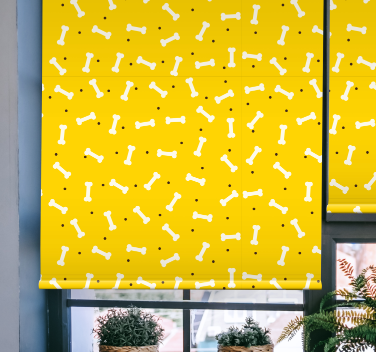 Store enrouleur animaux motif osseux ludique - TenStickers