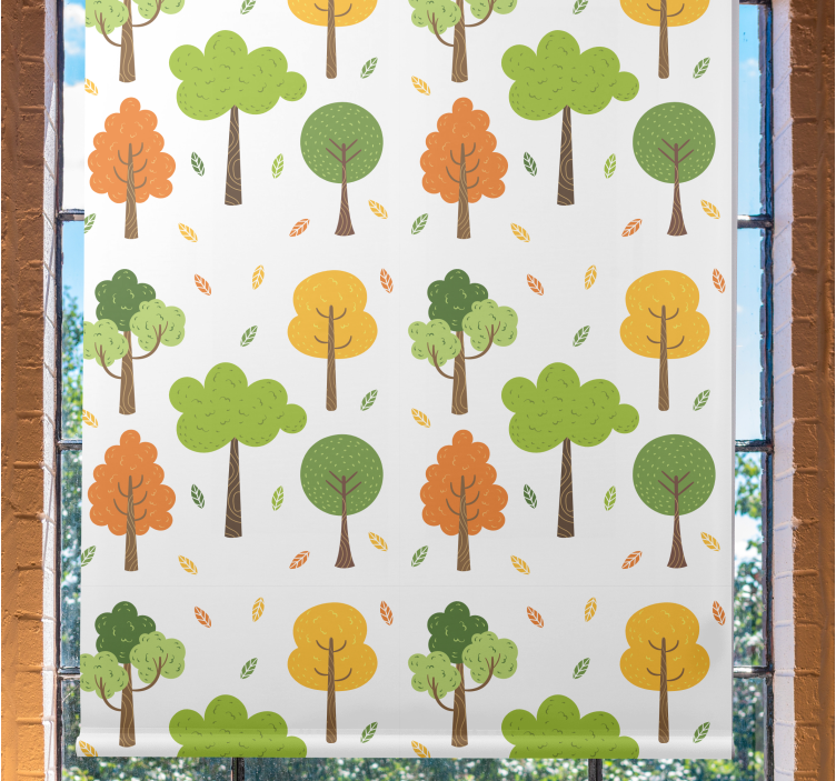Store enrouleur arbre motif coloré - TenStickers