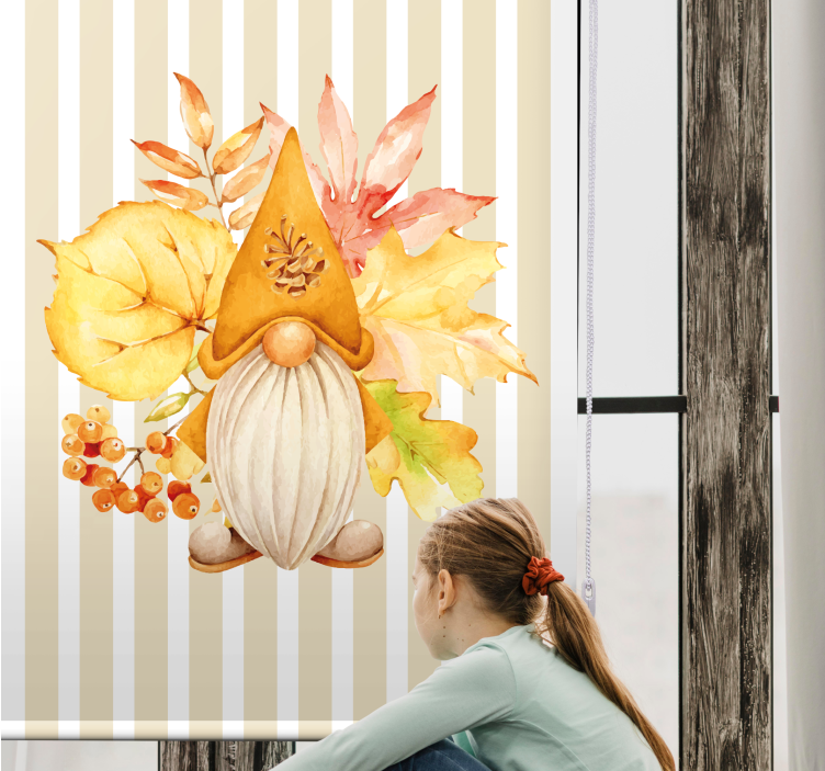 Store enrouleur autres exposition de nains d'automne - TenStickers