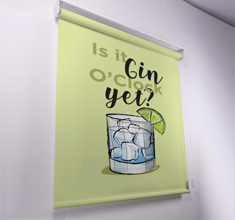 Store enrouleur phrases gin heures encore boisson - TenStickers