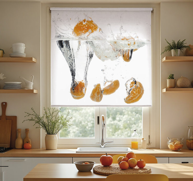 Store enrouleur cuisine fruits dans l'eau - TenStickers