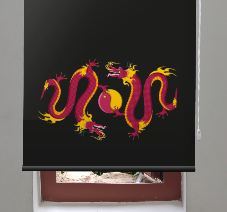 Store enrouleur animaux conception de dragon majestueux - TenStickers