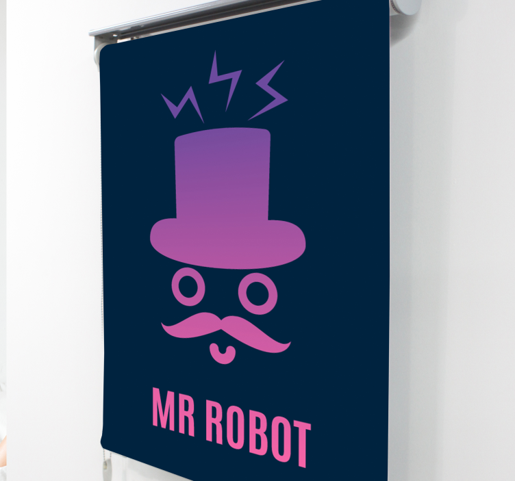 Store enrouleur geek monsieur robot - TenStickers