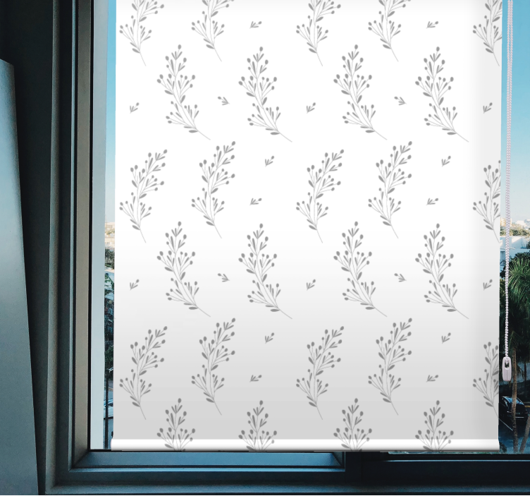 Store enrouleur motif fleur motif fleurs délicates - TenStickers