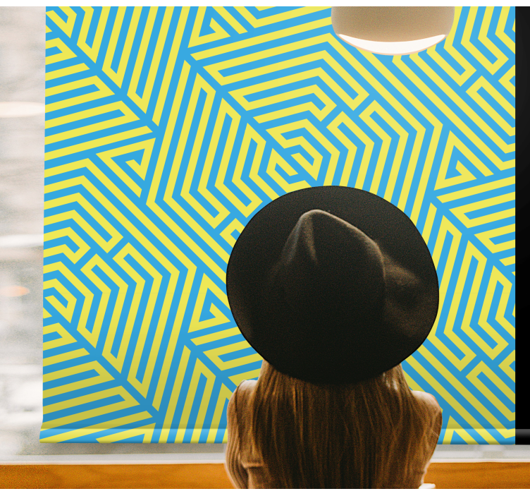 Store enrouleur textures et motifs agencement linéaire - TenStickers