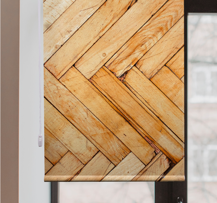 Store enrouleur textures et motifs motif bois naturel - TenStickers