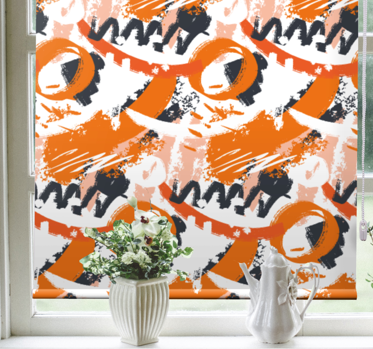 Store enrouleur textures et motifs motif circulaire abstrait - TenStickers