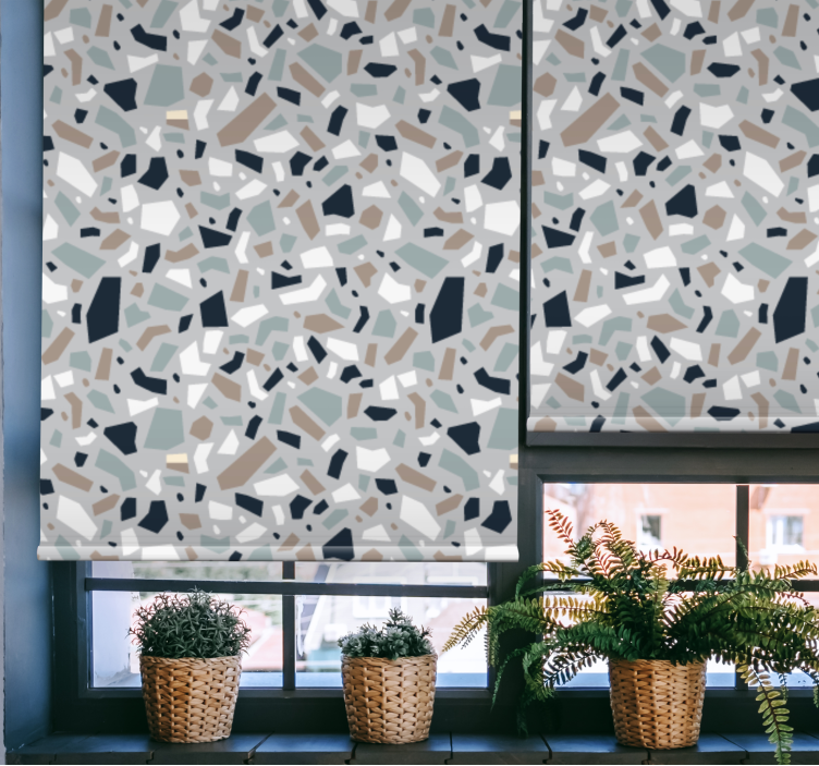 Store enrouleur textures et motifs motif terrazzo abstrait - TenStickers