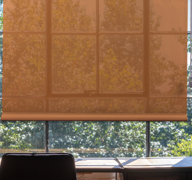 Store enrouleur textures et motifs teinte orange chaude - TenStickers