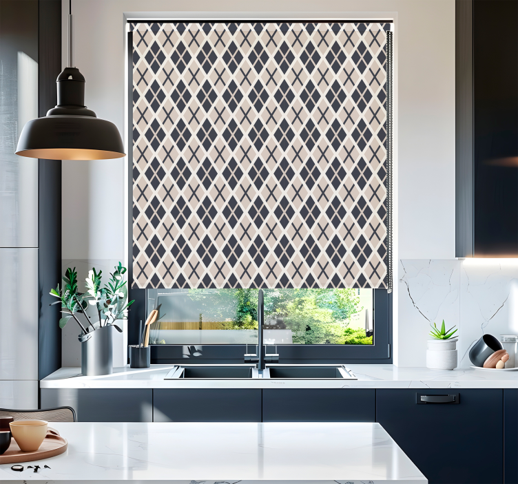 Store nordiques motif de losanges - TenStickers