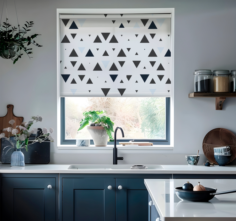 Store nordiques motif triangulaire minimaliste - TenStickers