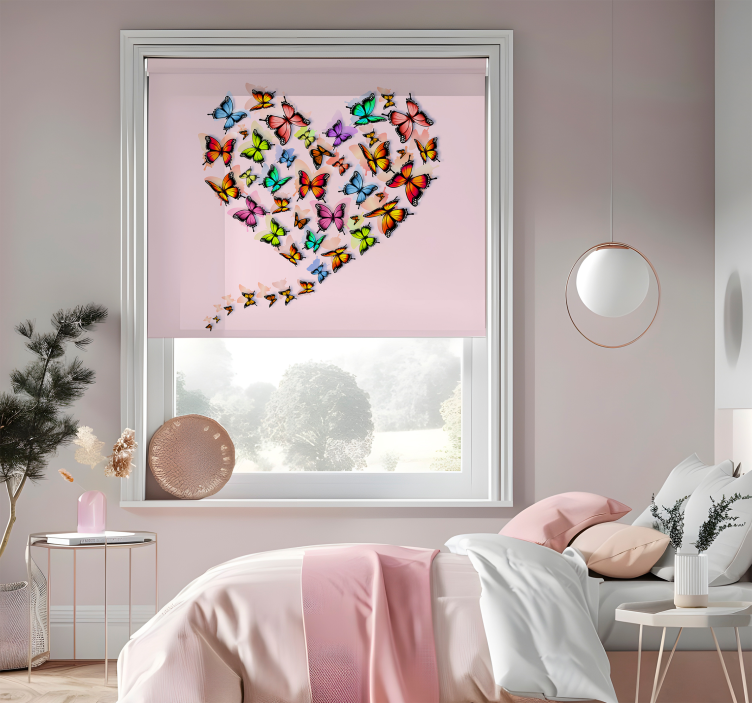 Store papillon conception de coeur - TenStickers