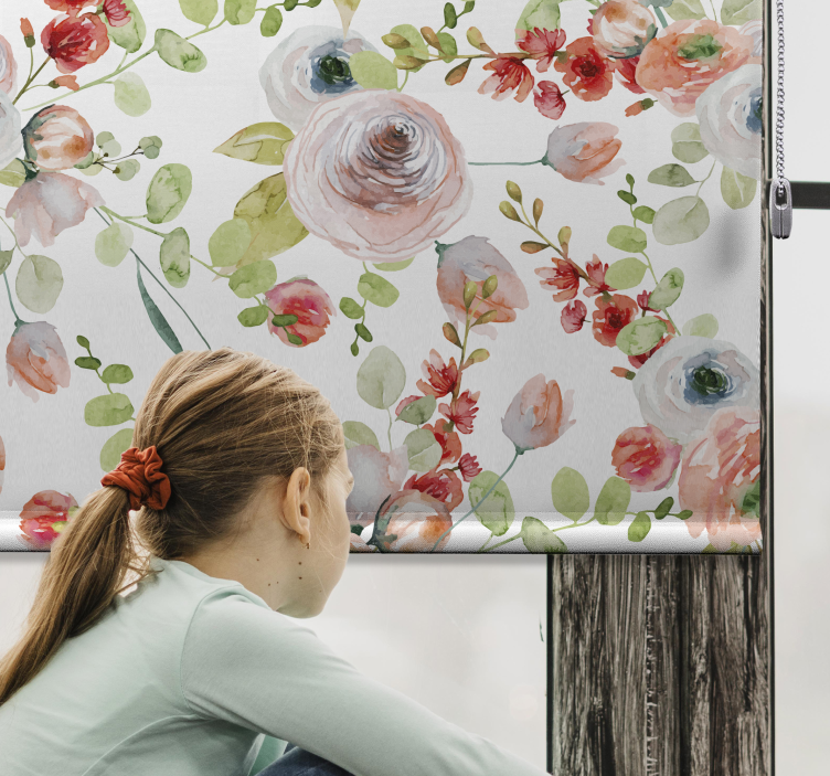 Store classique branches fleuries - TenStickers