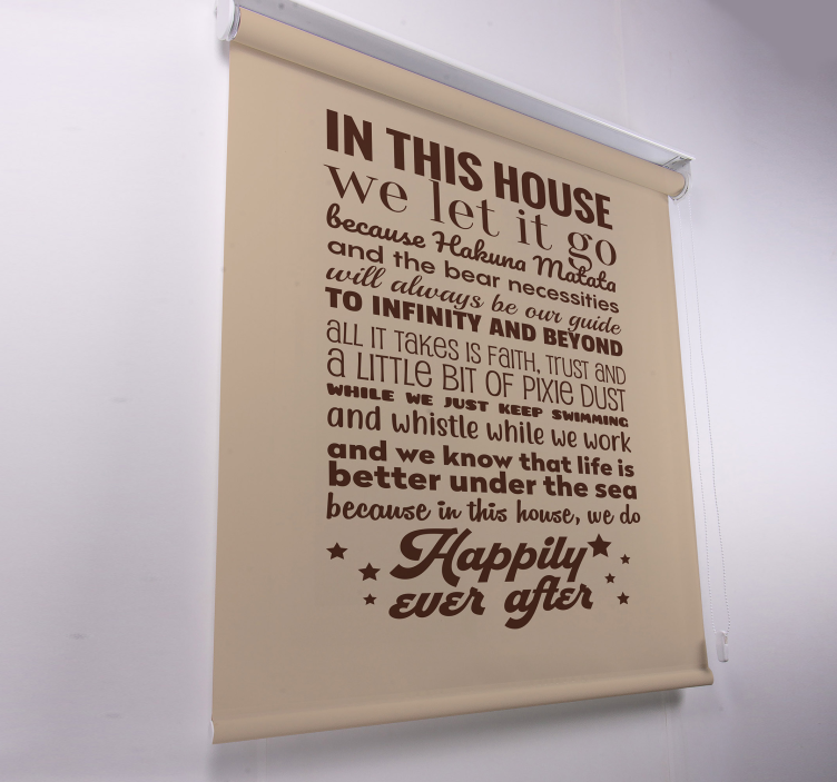 Stores  phrase Dans cette maison nous laissons  - TenStickers