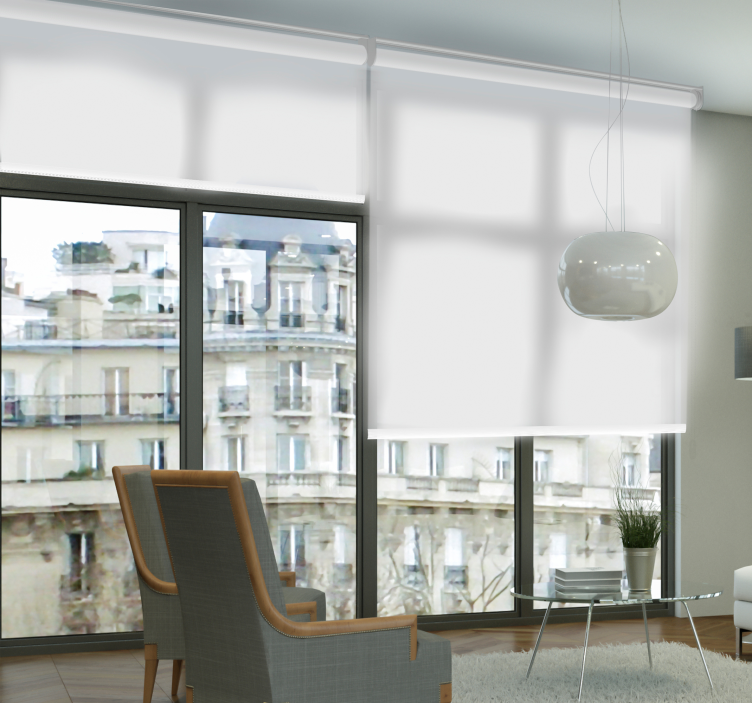 Stores salon Blanc translucide - TenStickers