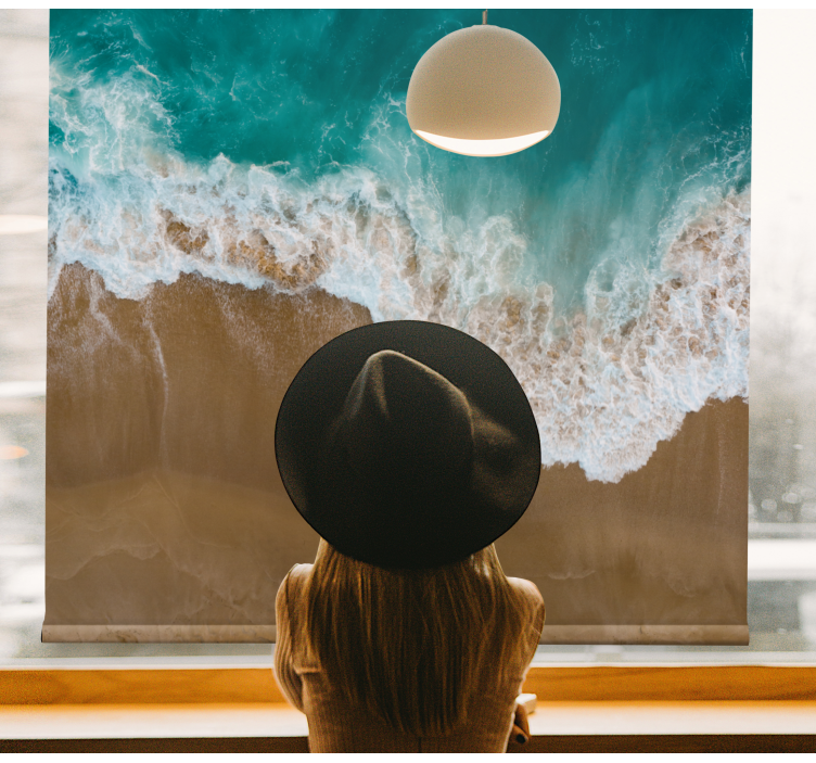 Stores pour couples Fonte des océans et du sable - TenStickers