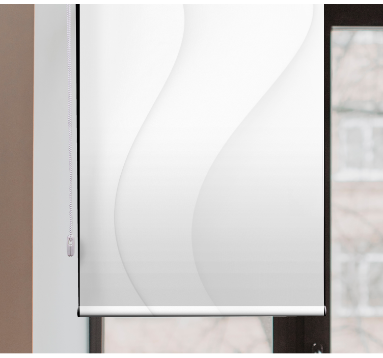 Stores pour couples Formes modernes blanches - TenStickers