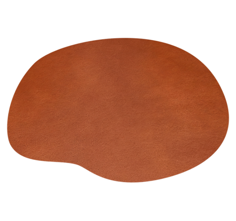 Set de table texture cuir marron - TenStickers