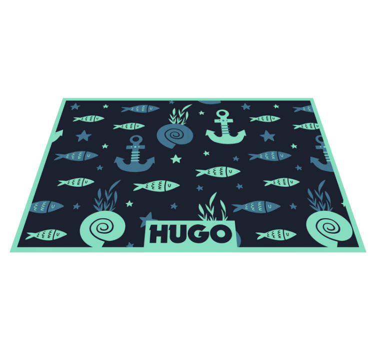 Set de table enfant motif poissons nautiques - TenStickers