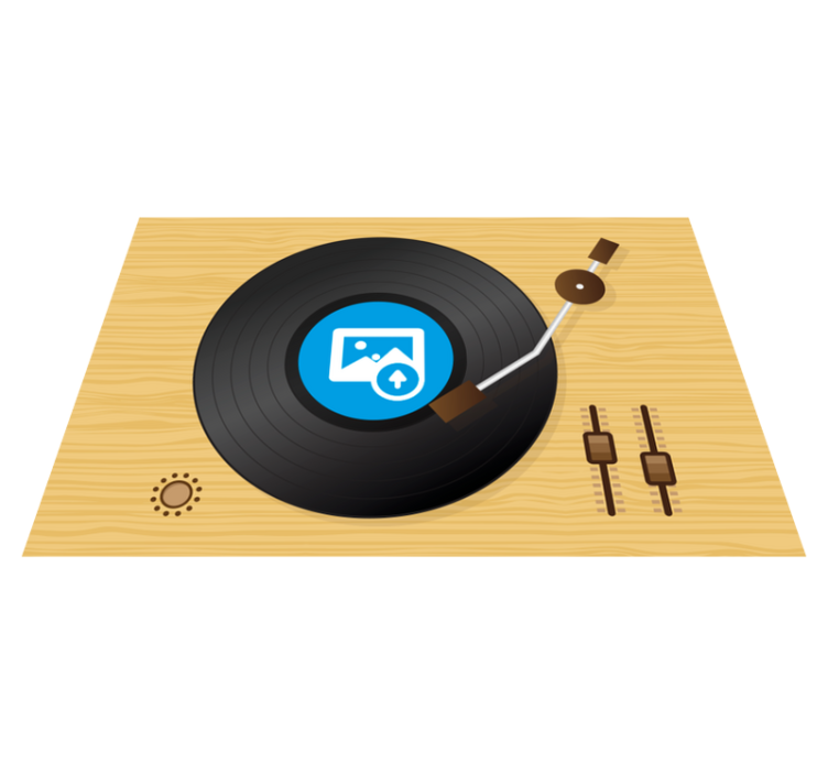 Set de table original art mural disque vinyle - TenStickers