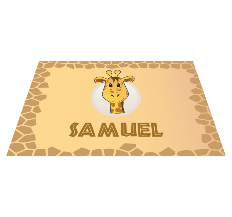 Set de table enfant design personnage girafe - TenStickers