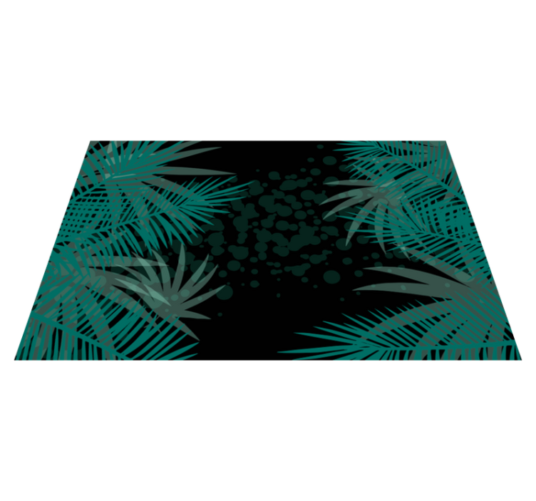 Set de table moderne fond de feuilles tropicales - TenStickers