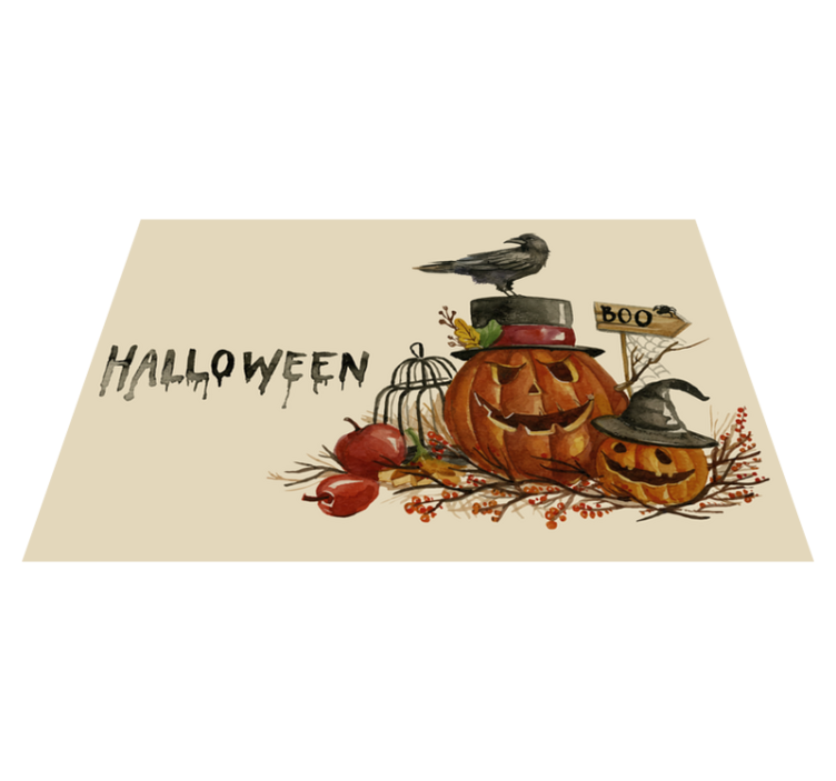 Set de table Halloween style aquarelle - TenStickers