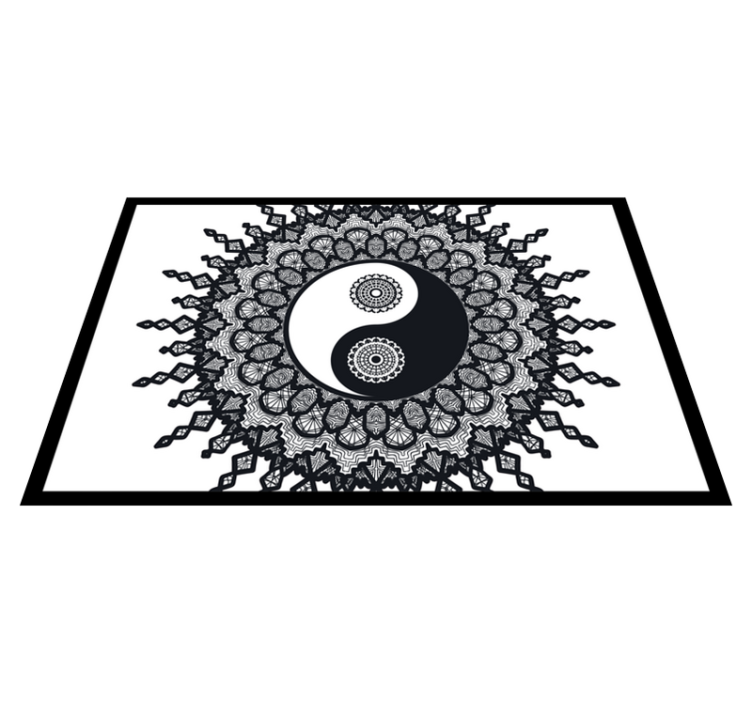 Set de table motif mandala yin yang - TenStickers