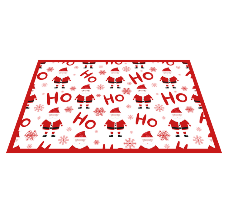 set de table noel Modèle de père noël et hohoho - TenStickers