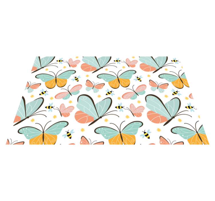 Set de table citation motif papillon enchanté - TenStickers