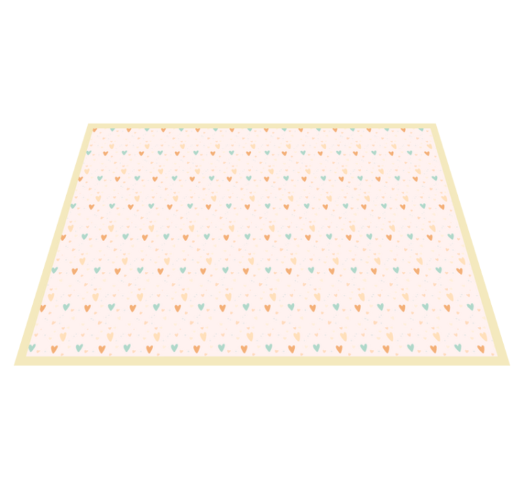 Set de table enfant fond à motifs coeurs - TenStickers