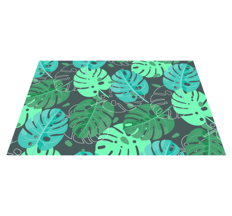 Set de table motif de feuilles tropicales - TenStickers