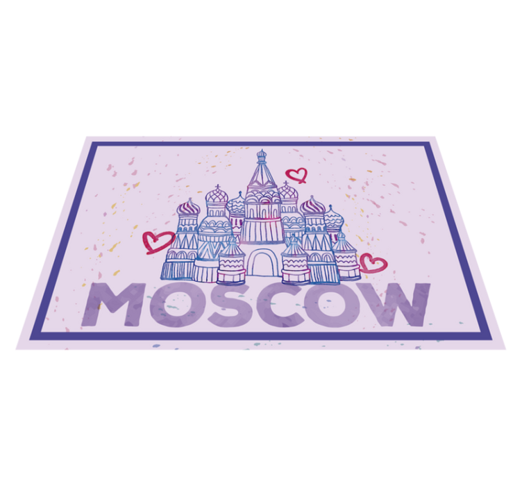 Set de table original illustration des monuments de moscou - TenStickers