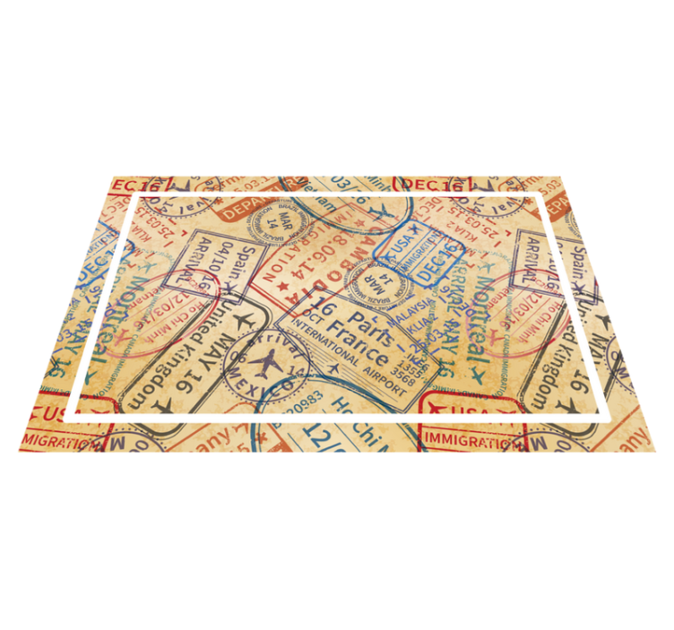 set de table pour maison Timbres de voyage - TenStickers