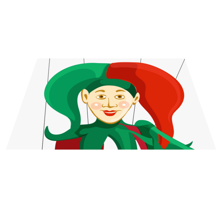 Set de table original illustration de personnage de bouffon - TenStickers