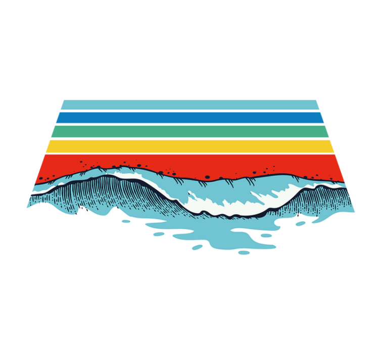 Set de table moderne motif vagues - TenStickers