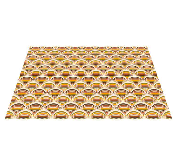 Set de table motif vagues courbées - TenStickers