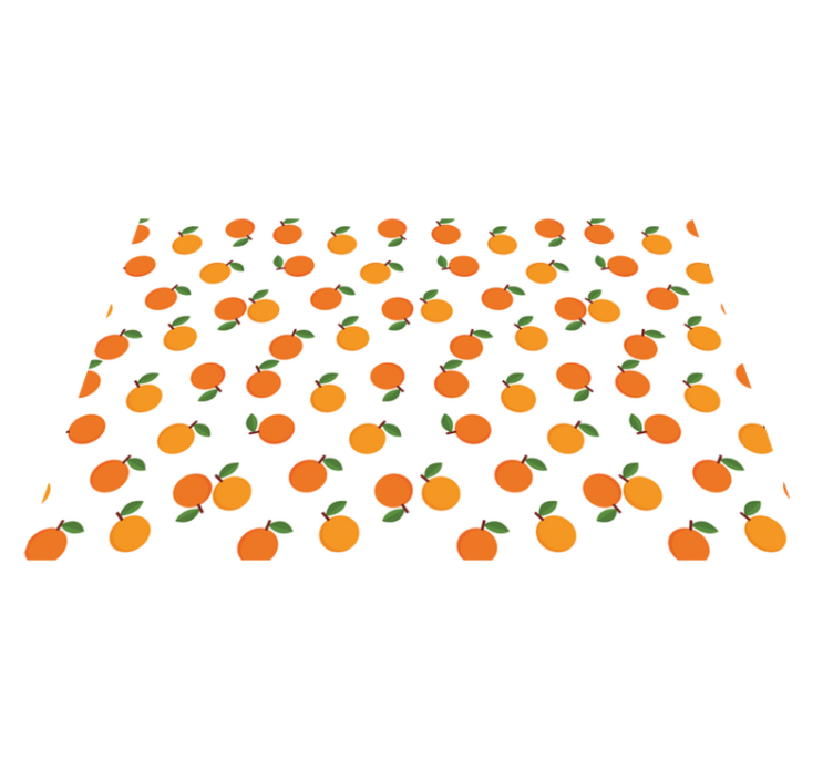 Set de table original motif fruits oranges - TenStickers