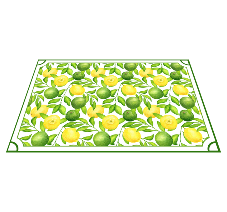 Set de table fruits Cadre de manteau citrons et limes - TenStickers