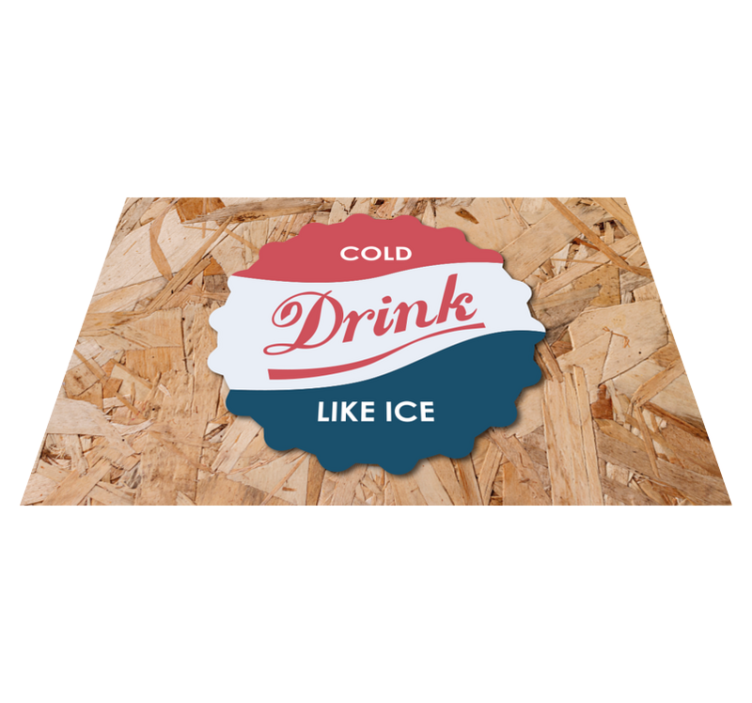 Set de table citation boisson froide comme de la glace - TenStickers