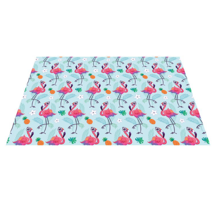 Set de table original motif tropical flamant - TenStickers