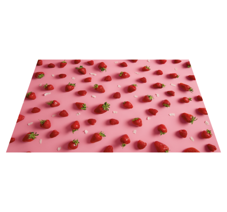 Set de table moderne motif fraises - TenStickers