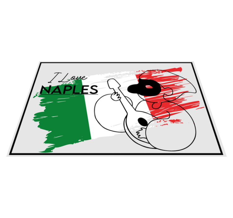 Set de table citation i love naples design - TenStickers