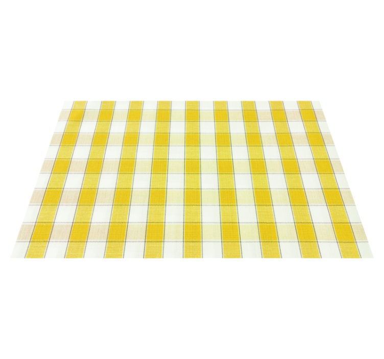 Set de table motif à carreaux jaunes - TenStickers