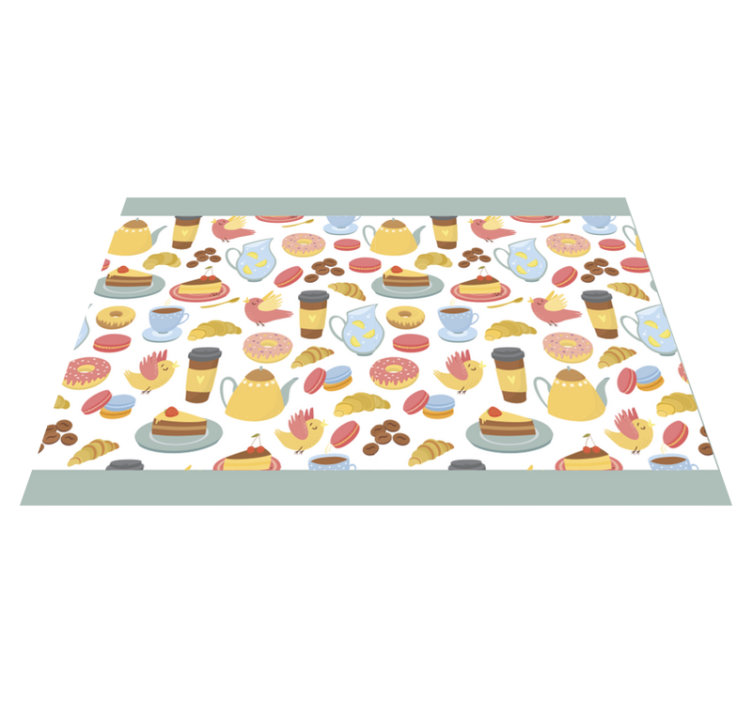 Set de table enfant motifs de desserts colorés - TenStickers