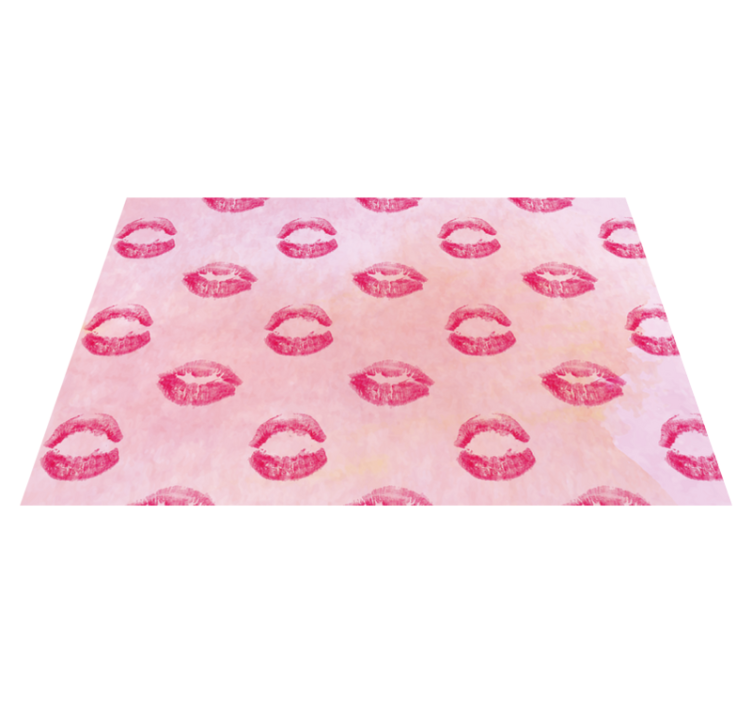 Set de table original motif empreintes de bisous - TenStickers
