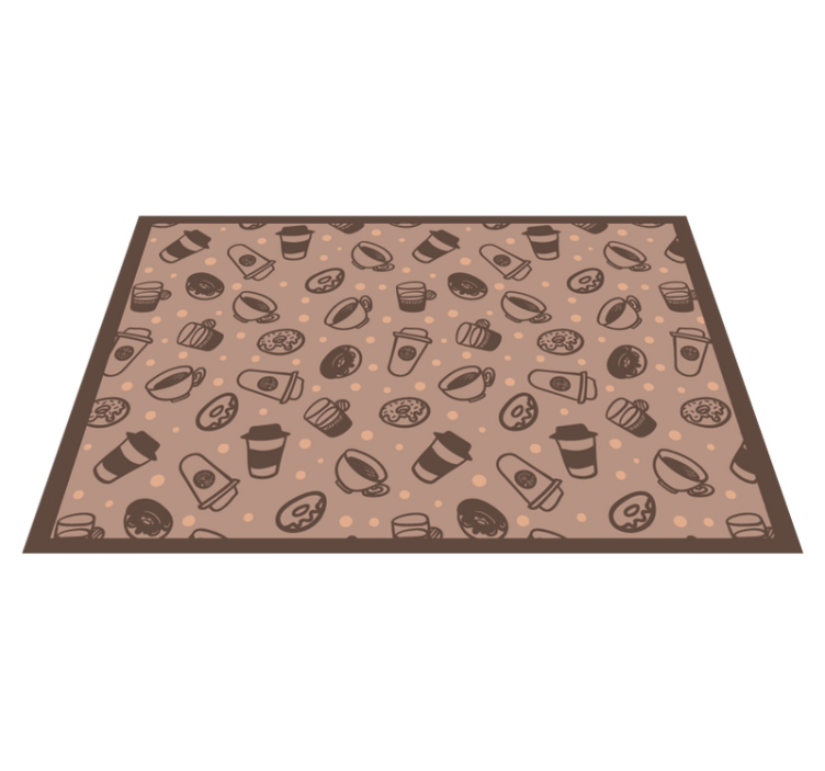 Set de table original motifs de tasses à café - TenStickers